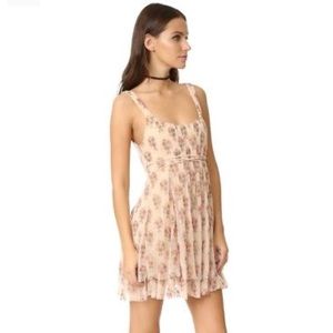 Free people FP heart it races mini dress ivory m